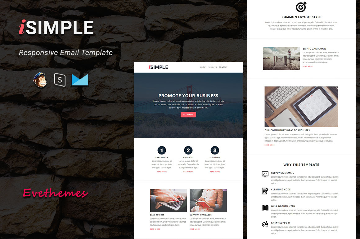 iSIMPLE - Responsive Email Template