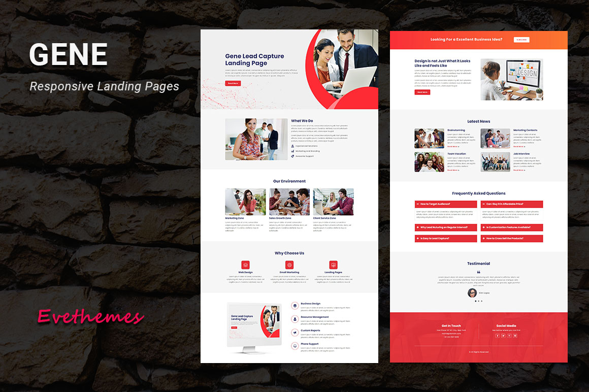 GENE - Responsive Landing Pages