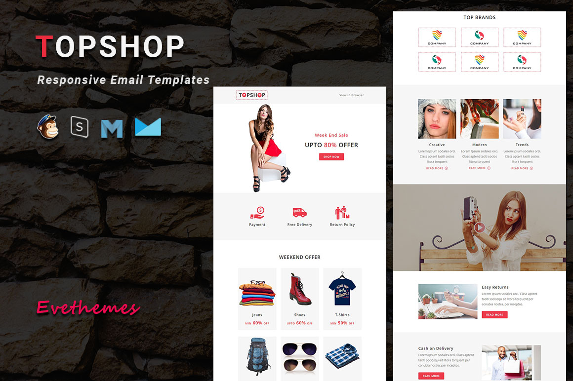 TopShop - Responsive Email Template