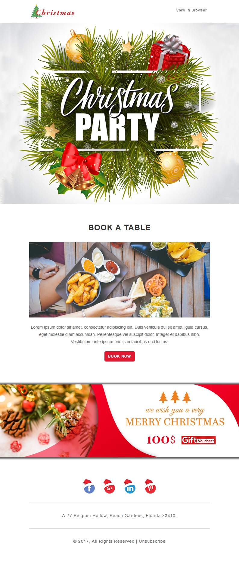 Christmas - Offer Responsive Newsletter and Notification Templates