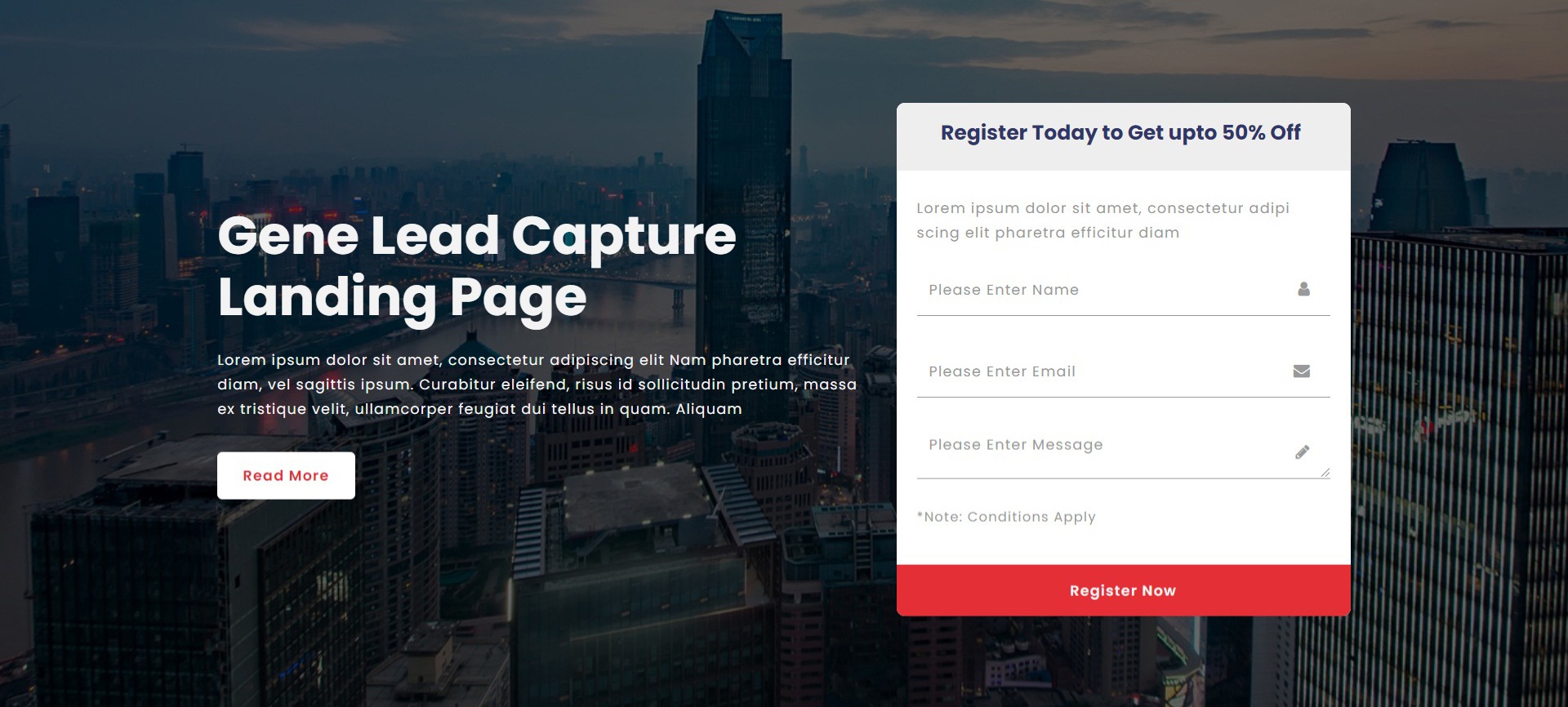 Gene Landing page Demo - 3