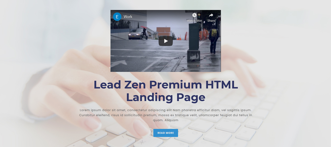Lead Zen - Responsive HTML Landing Pages