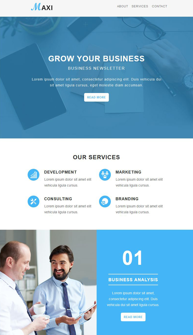 Maxi - Corporate - Responsive Email Templates