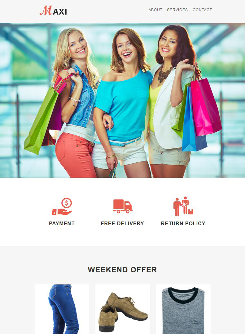 Maxi - Shop - Responsive Email Templates