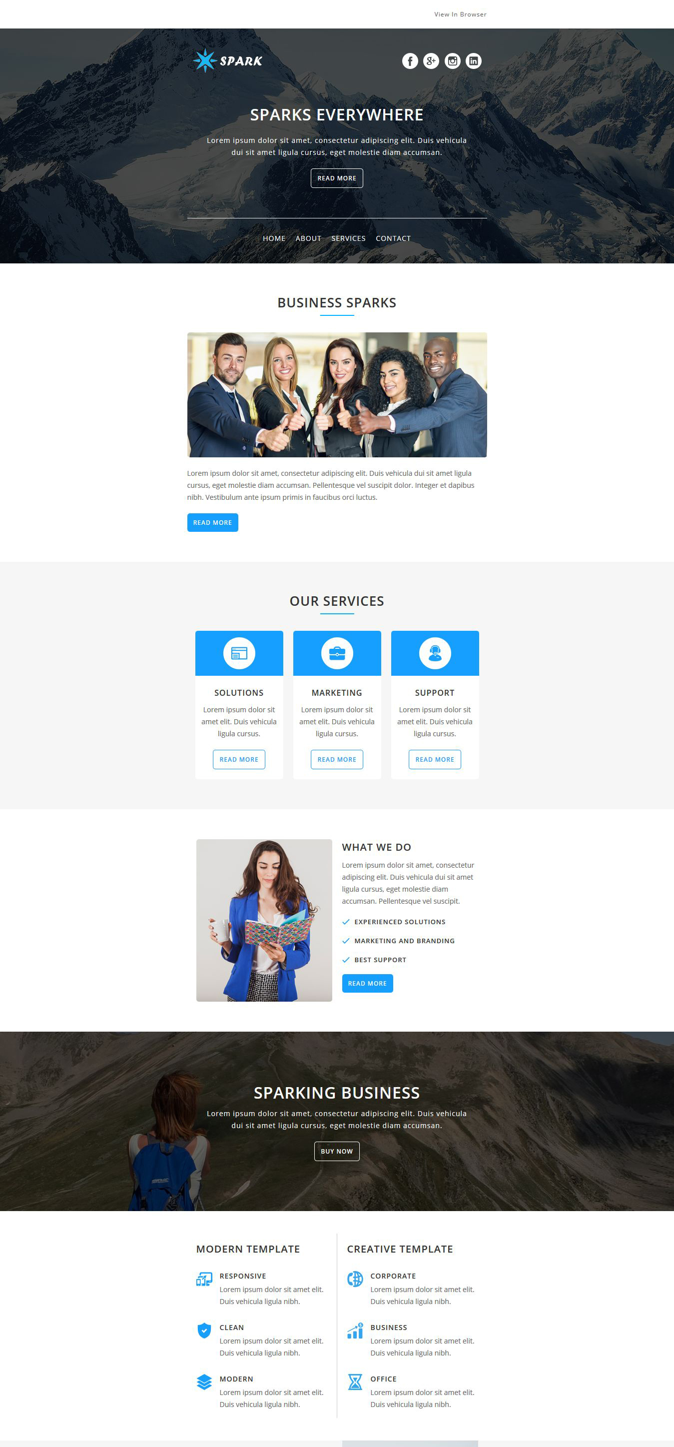 Spark Full Width Version Responsive Email Templates