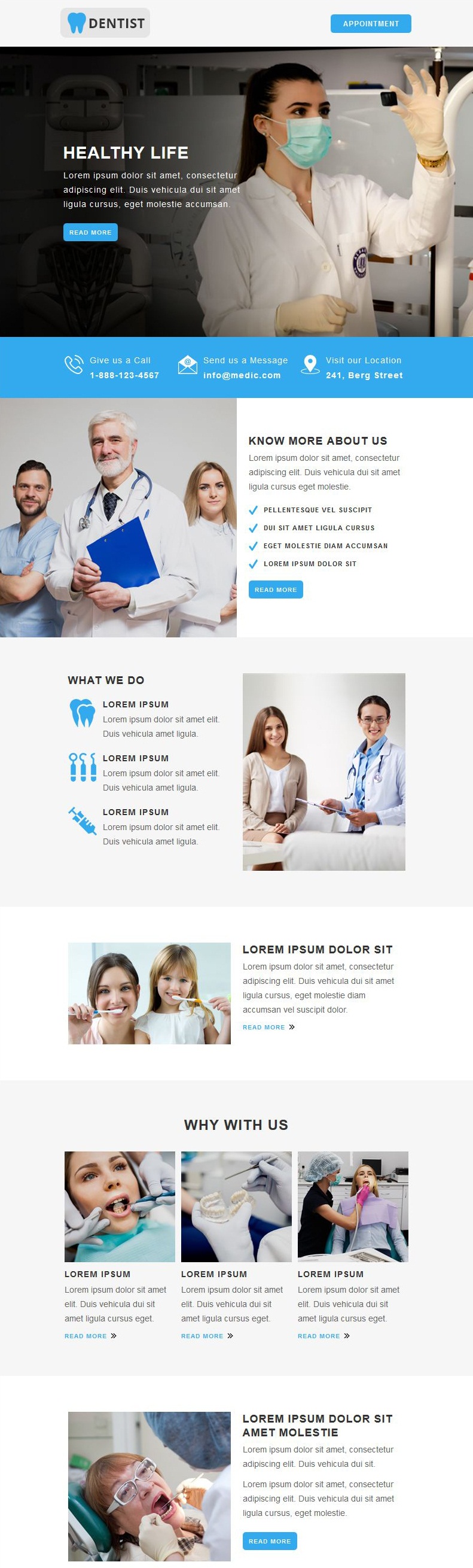 Dentist Responsive Email Template