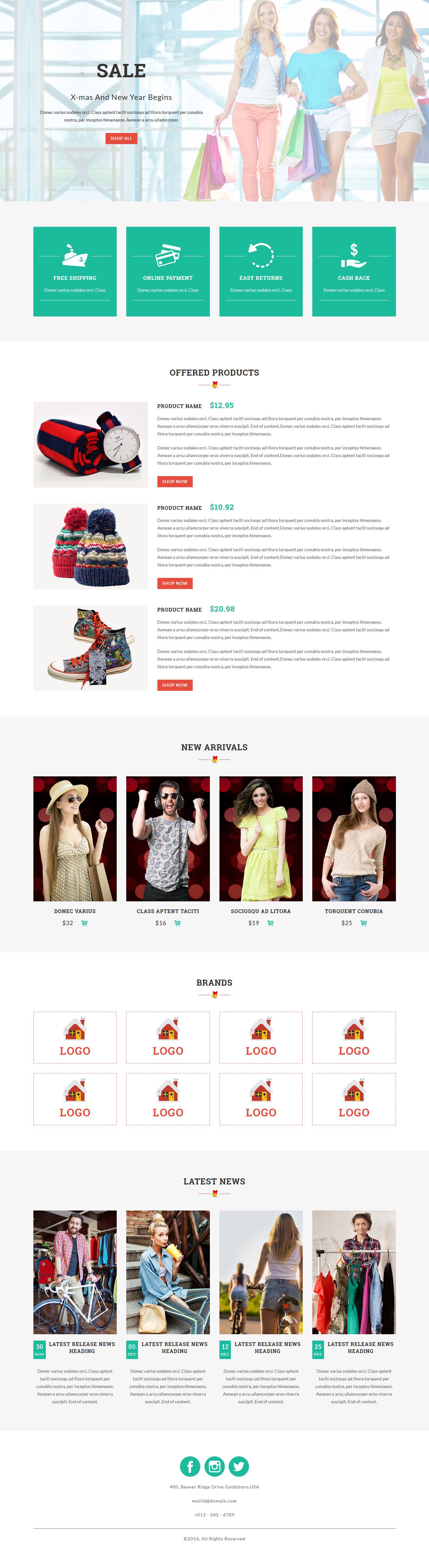 Demo - 5 - X-MAS - Responsive HTML Landing Pages