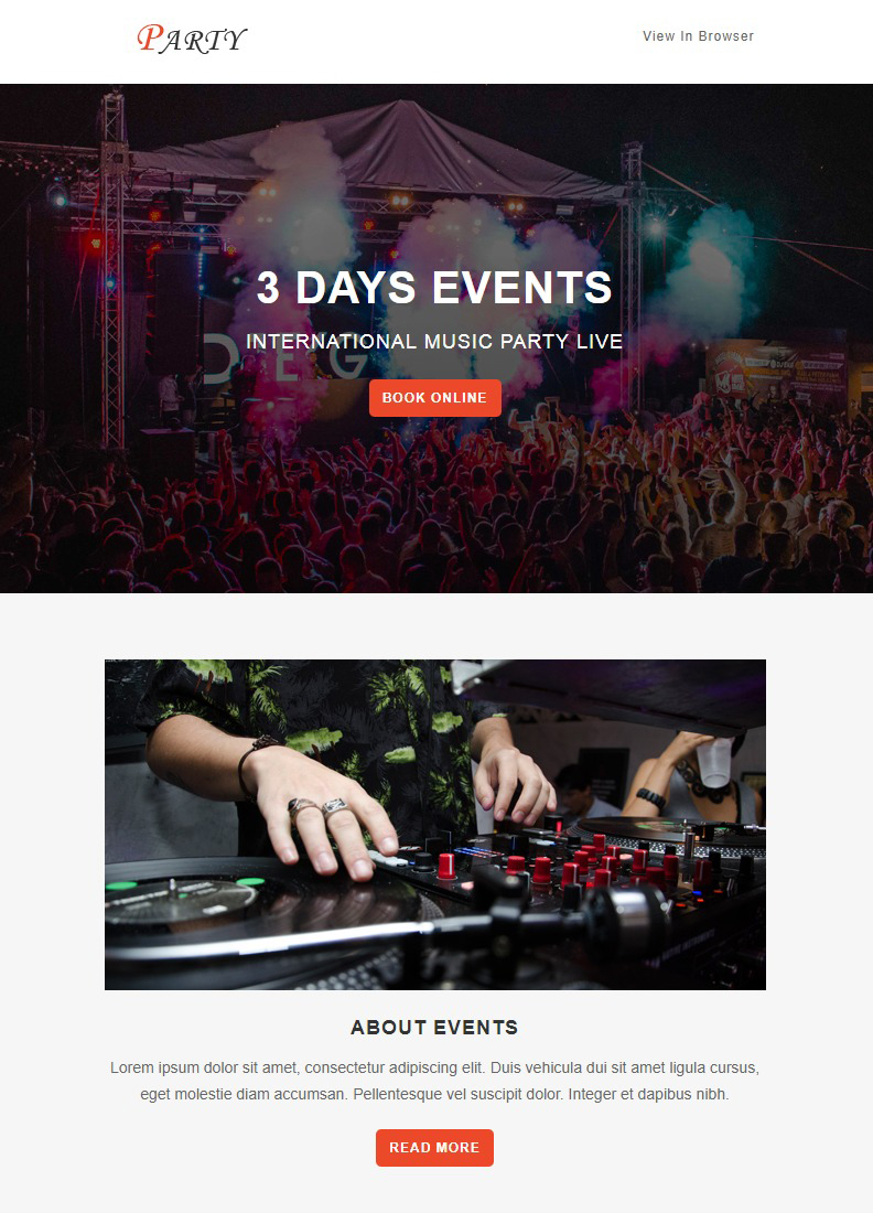 Party - Notification - 1 - Responsive Email Templates