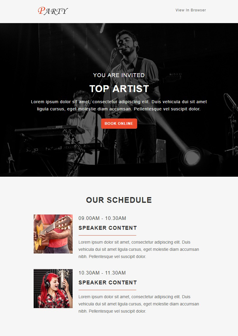 Party - Notification - 2 - Responsive Email Templates