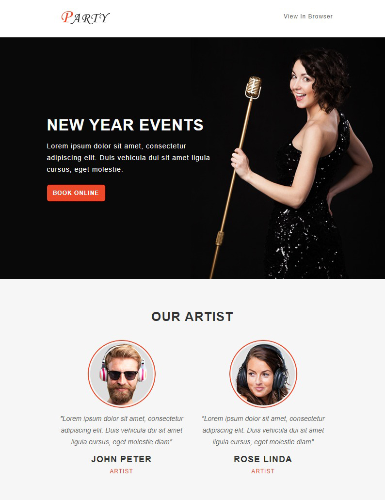 Party - Notification - 6 - Responsive Email Templates