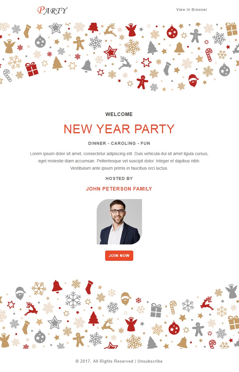 Party - Notification - 9 - Responsive Email Templates