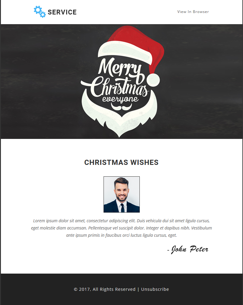 Service Bonus Responsive Email Template