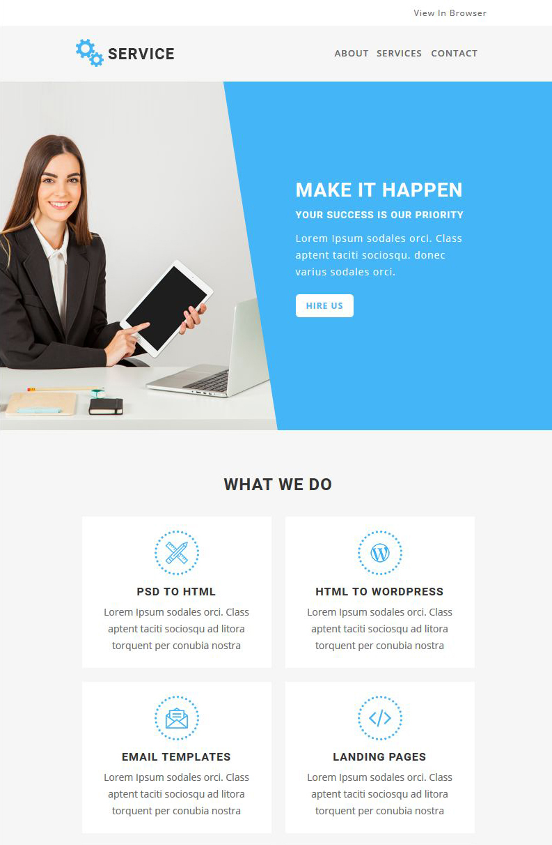 Service Responsive Email Template