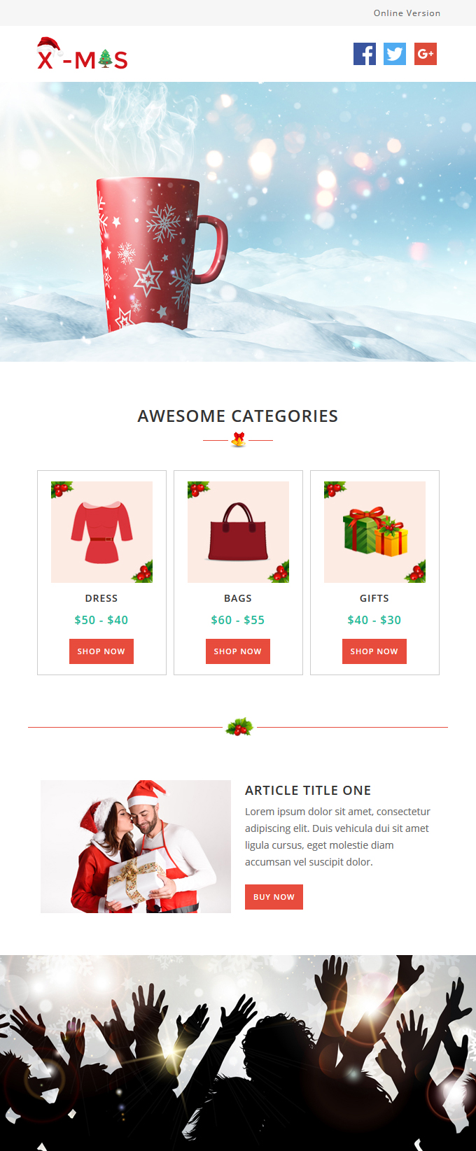X-mas - Responsive Notification - 11 Templates