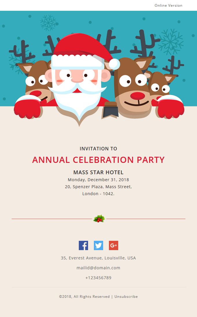 X-mas - Responsive Notification - 5 Templates