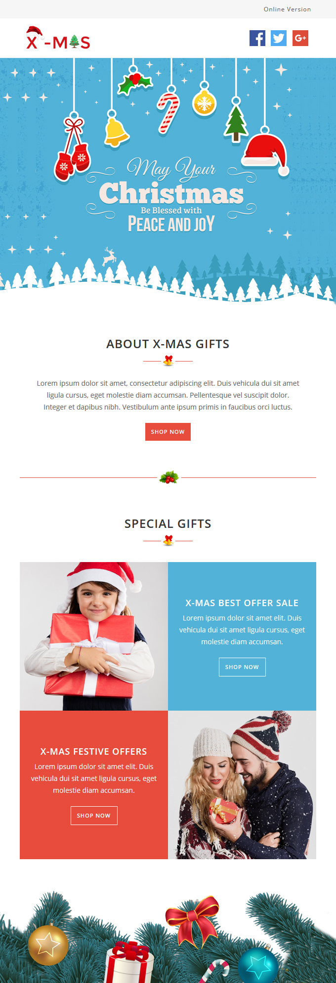 X-mas - Responsive Notification - 8 Templates